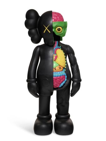 Multiplo Kaws - Four Foot Companion - black dissected