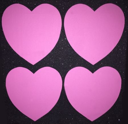 Serigrafia Warhol - Four Hearts