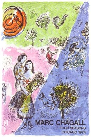 Litografia Chagall - Four seasons
