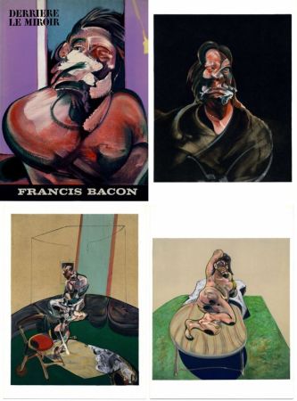 Libro Illustrato Bacon - FRANCIS BACON : Derrière le Miroir n° 162. 5 LITHOGRAPHIES EN COULEURS (1966)