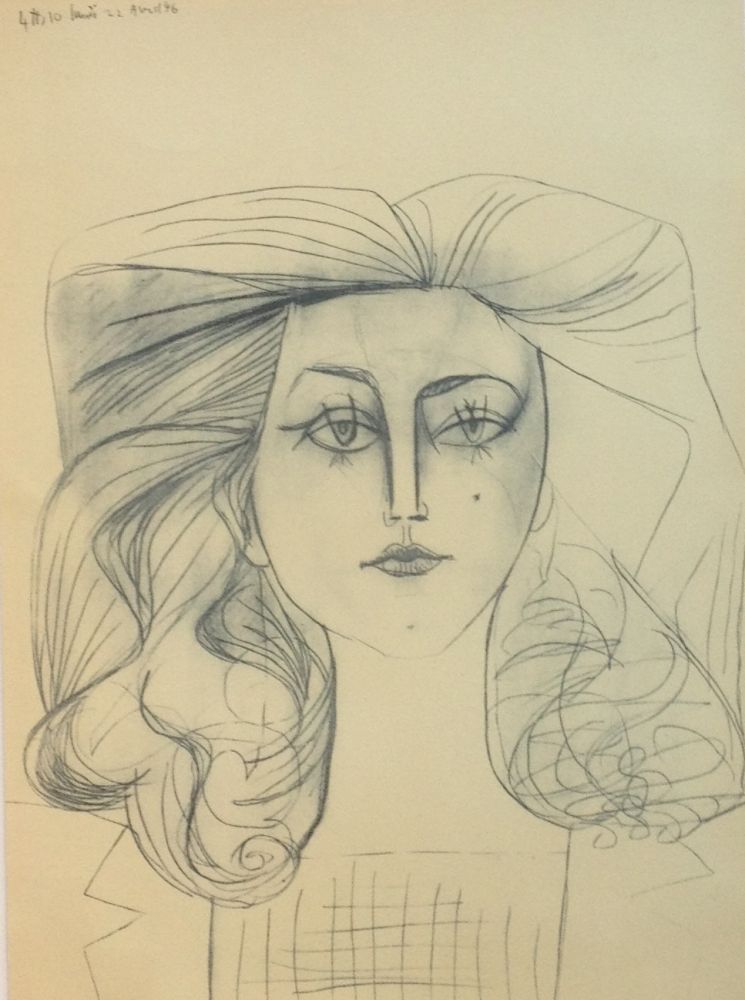 Litografia Picasso - Francoise Gilot 1