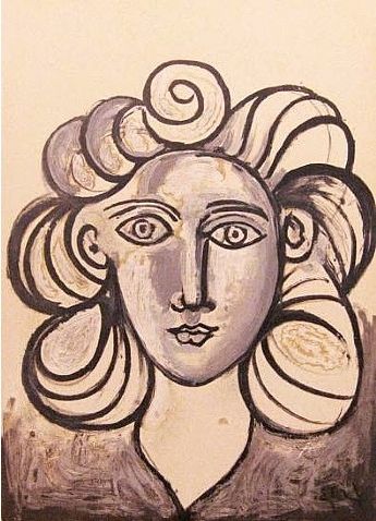 Litografia Picasso - Francoise Gilot 2