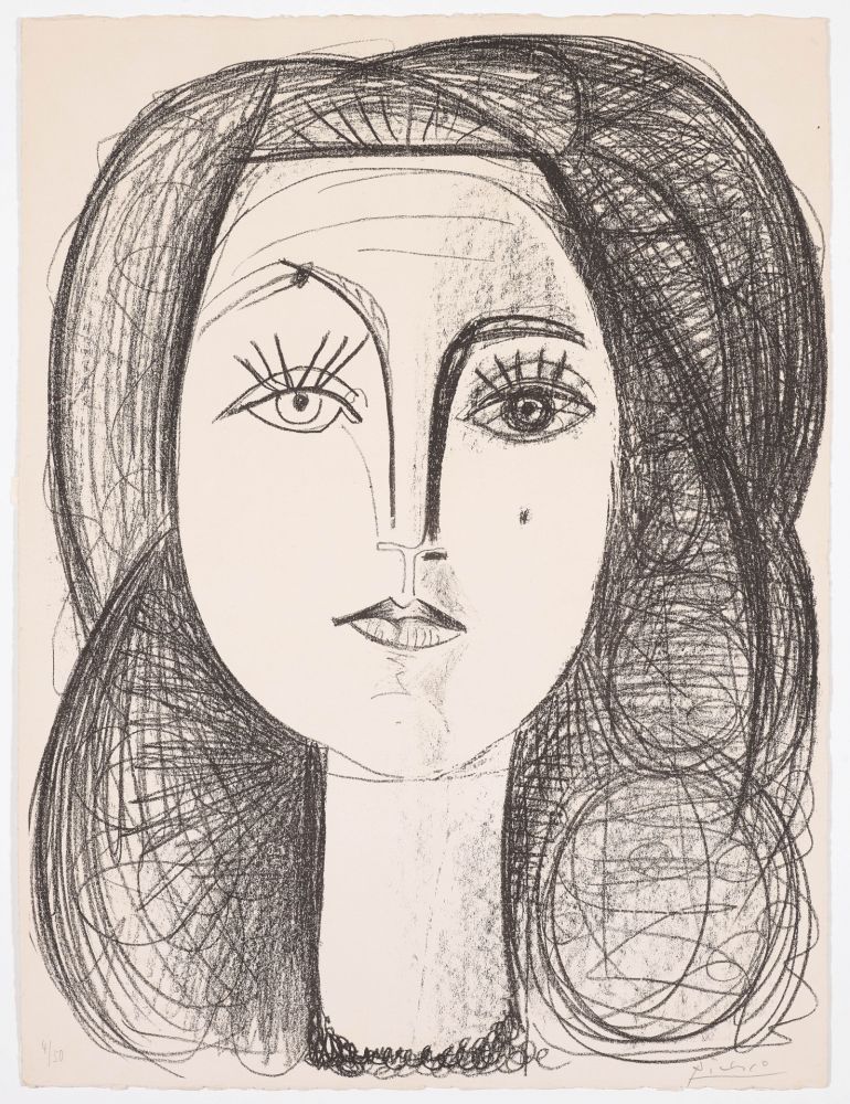 Litografia Picasso - Françoise 1946 