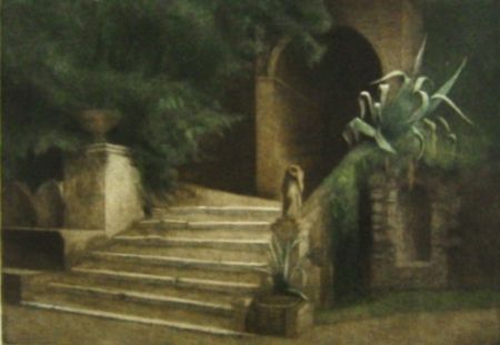 Maniera Nera Ilsted - From the Garden of Villa d'Este