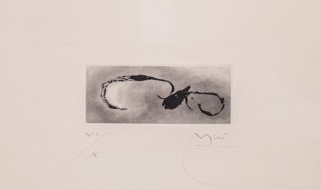 Acquatinta Miró - Frontispice pour Héraclite d'Éphèse, Sans le soleil, malgré les autres astres, il ferait nuit