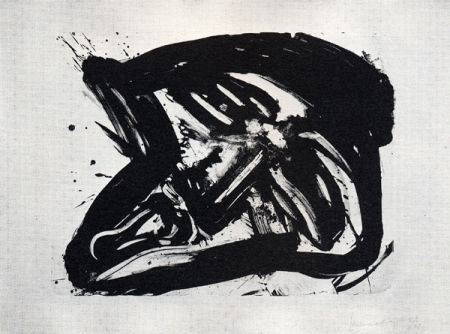 Litografia Kounellis - Fumo di pietra IX