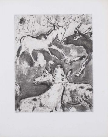 Acquaforte E Acquatinta Chagall - Fábula de La Fontaine