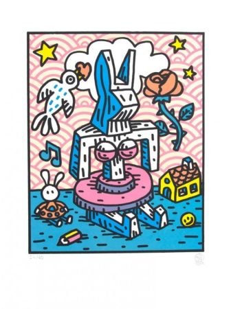 Litografia Speedy Graphito - Gaga Lapinture