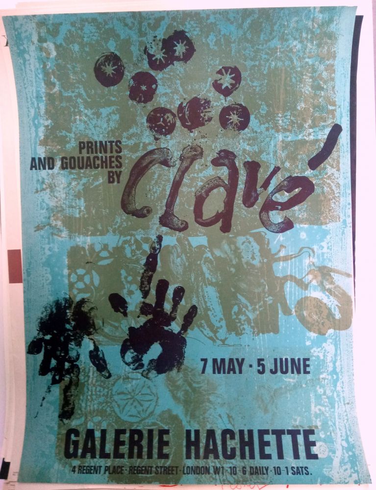 Manifesti Clavé - Galeria Hachette 7 May 5 Jun 