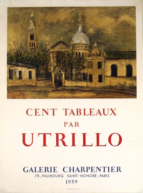 Litografia Utrillo - Galerie Charpentier