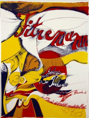 Litografia Fitremann -  Galerie de La Pocharde Avril Mai 1973