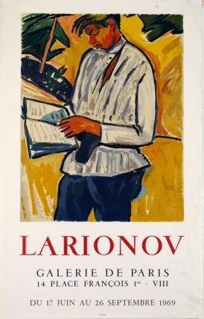 Litografia Larionov - Galerie de Paris