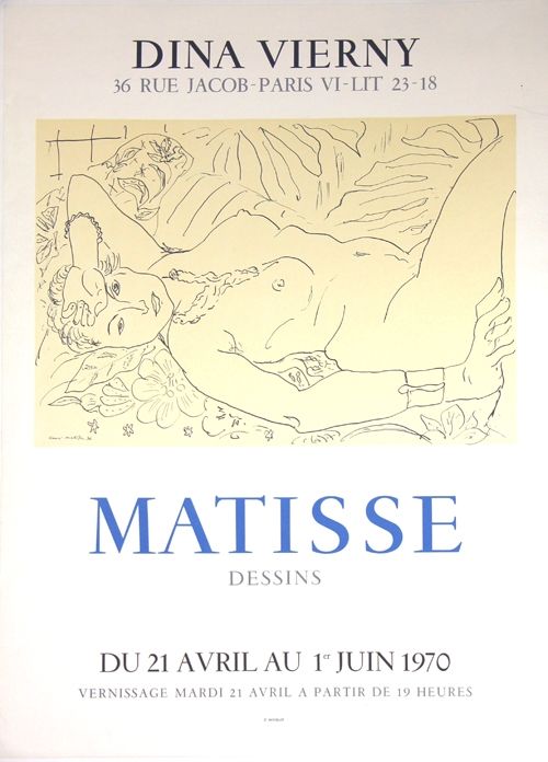 Litografia Matisse - Galerie Dina Vierny