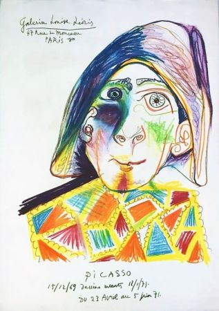 Litografia Picasso - Galerie Louise Leiris. 