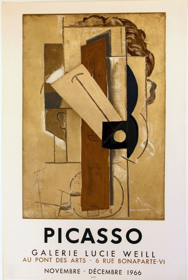 Litografia Picasso - Galerie Lucie  Weill