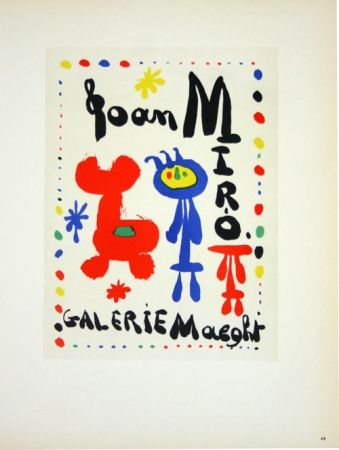 Litografia Miró - Galerie Maeght