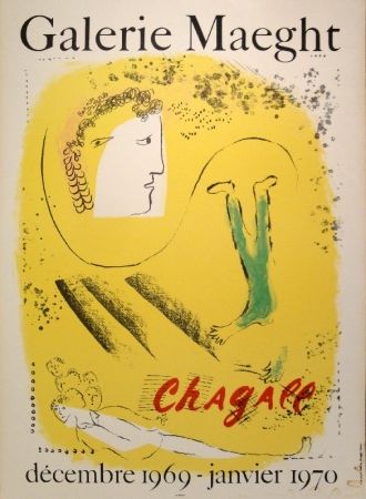 Litografia Chagall - Galerie Maeght, Chagall