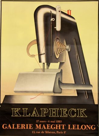 Litografia Klapheck - Galerie Maeght Lelong