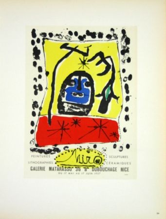 Litografia Miró - Galerie Matarasso Nice