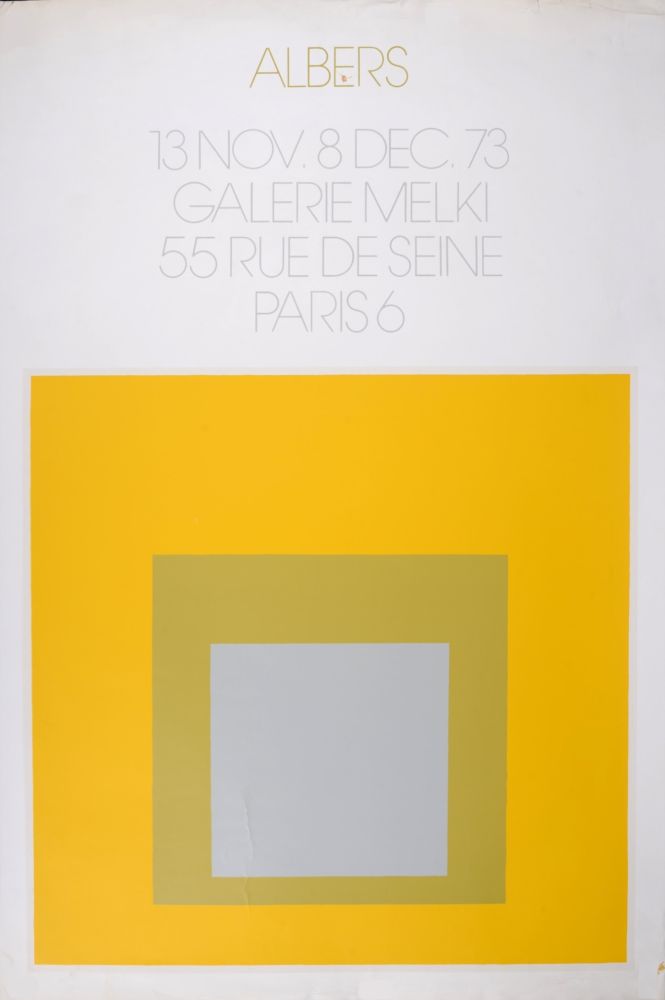 Litografia Albers - Galerie Melki, 1973