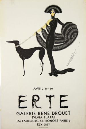 Litografia Erte - Galerie Rene Drouet 
