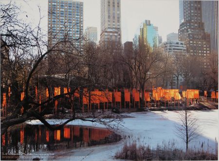 Manifesti Christo - Gates near Frozen Lake, Central Park New York