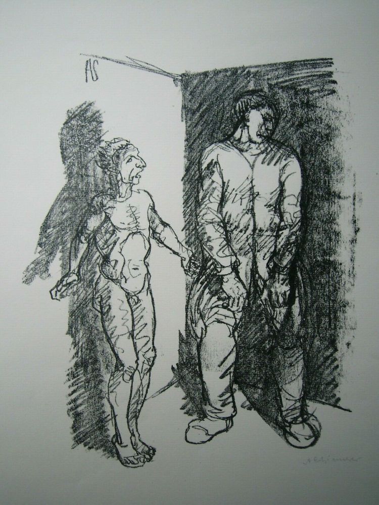 Litografia Schinnerer - Gefangener (Prisoner)