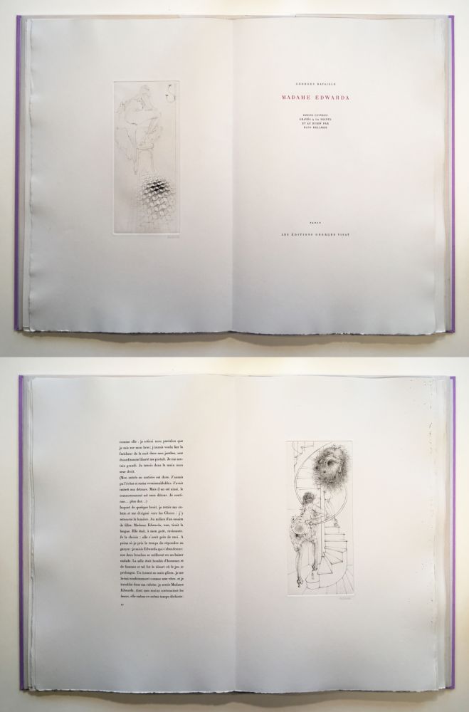 Libro Illustrato Bellmer - Georges Bataille : Madame Edwarda. 12 gravures originales signées (1965).