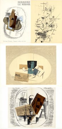 Libro Illustrato Braque - GEORGES BRAQUE. Papiers collés 1912-1914. Derrière le Miroir n° 138. Mai 1963.