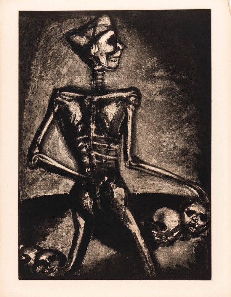 Incisione Rouault - Georges Rouault (1871–1958) – Homo Homini Lupus – Etching, aquatint on paper – 1926