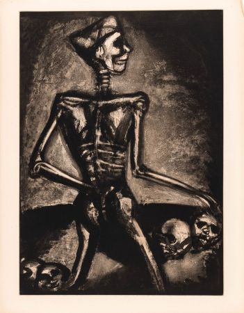 Incisione Rouault - Georges Rouault (1871–1958) – Homo Homini Lupus – Etching, aquatint on paper – 1926
