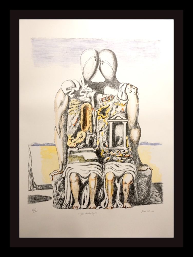 Litografia De Chirico - Gil Archeology