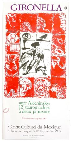 Manifesti Alechinsky - Gironella avec Alechinsky, 1982