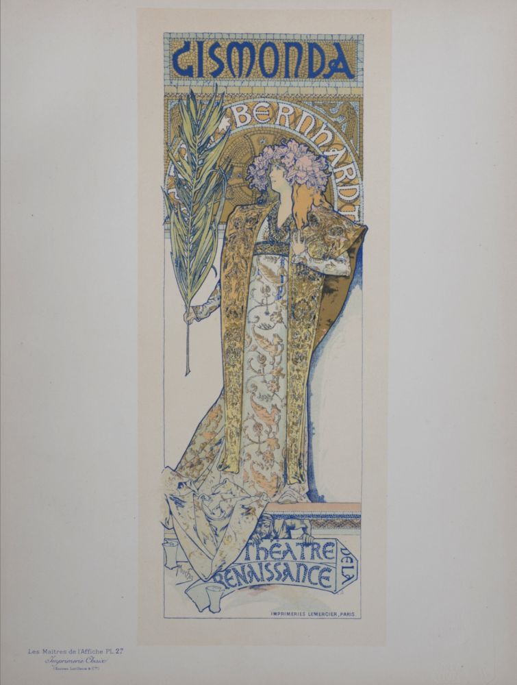 Litografia Mucha - Gismonda - Les Maitres de L’Affiche, 1896