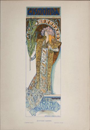 Litografia Mucha - Gismonda (Sarah Bernhardt), 1896