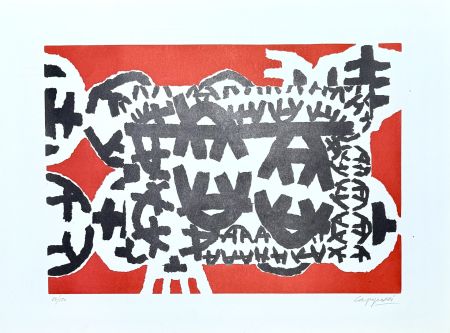 Non Tecnico Capogrossi - Giuseppe Capogrossi (1900–1972) - Linocut on paper - 1958