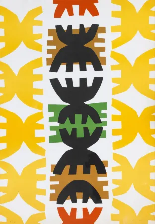 Litografia Capogrossi - Giuseppe Capogrossi (1900 - 1972) - Quarzo N. 3 - Lithograph on paper - 1970