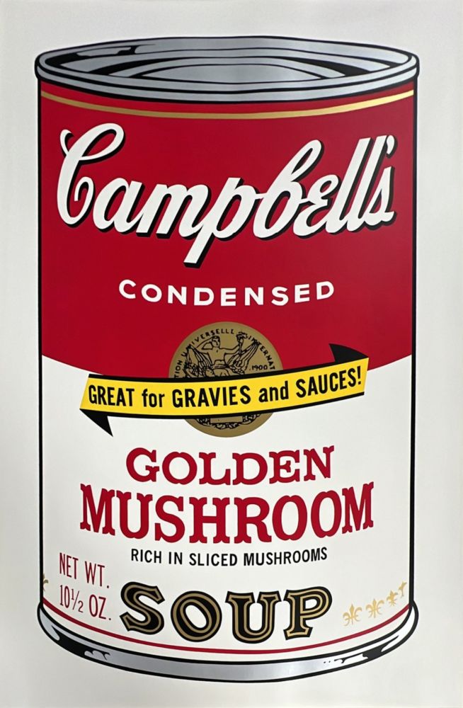 Serigrafia Warhol - Golden Mushroom (from Campbell's Soup II)