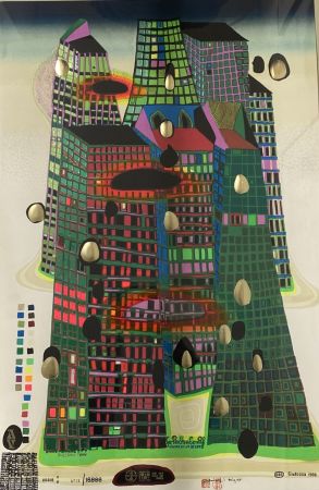 Serigrafia Hundertwasser - GOOD MORNING CITY - BLEEDING TOWN 