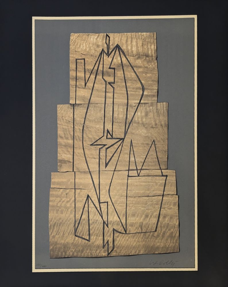 Litografia Vasarely - Gordes Tabor 