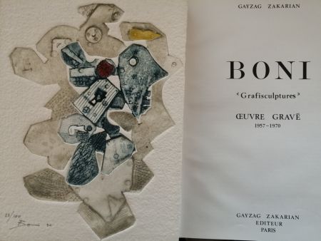 Libro Illustrato Boni - Grafisculptures - Oeuvre gravé - 1957 - 1970