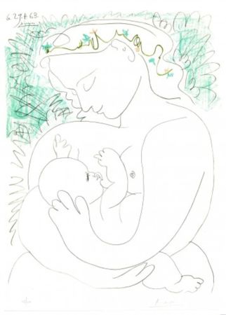 Litografia Picasso - Grand Maternity