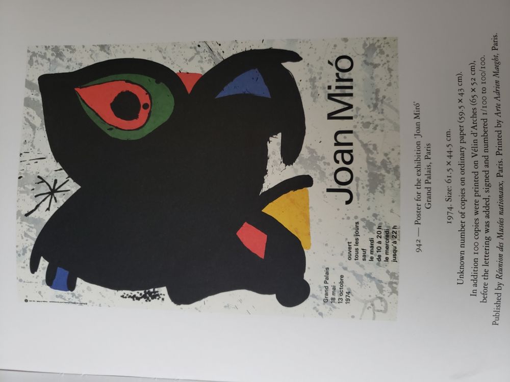Litografia Miró - Grand Palais