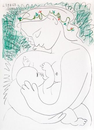 Litografia Picasso - Grande Maternité