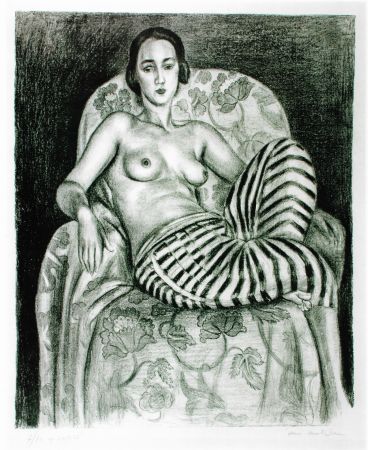 Litografia Matisse - Grande odalisque à la culotte bayadère