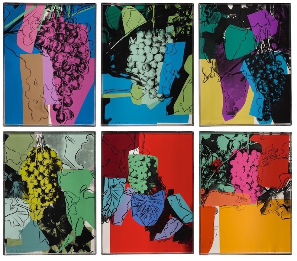 Serigrafia Warhol - Grapes Complete Portfolio