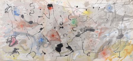 Litografia Miró - Graphismes (A), 1961 - Triptych