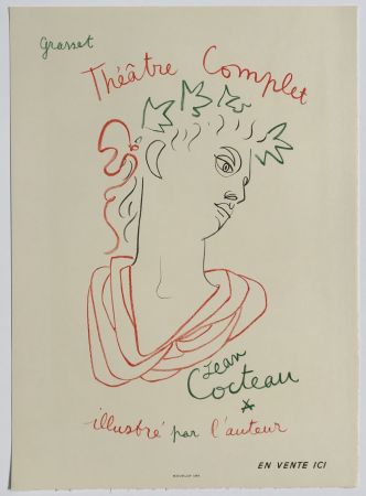 Litografia Cocteau - Grasset Theatre Complet