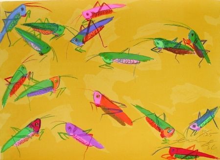 Litografia Ting - Grasshoppers