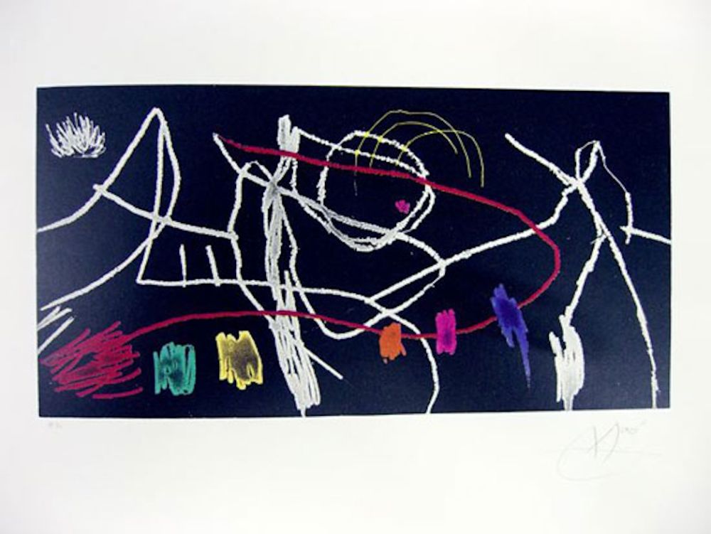 Acquaforte E Acquatinta Miró - Gravures pour une exposition